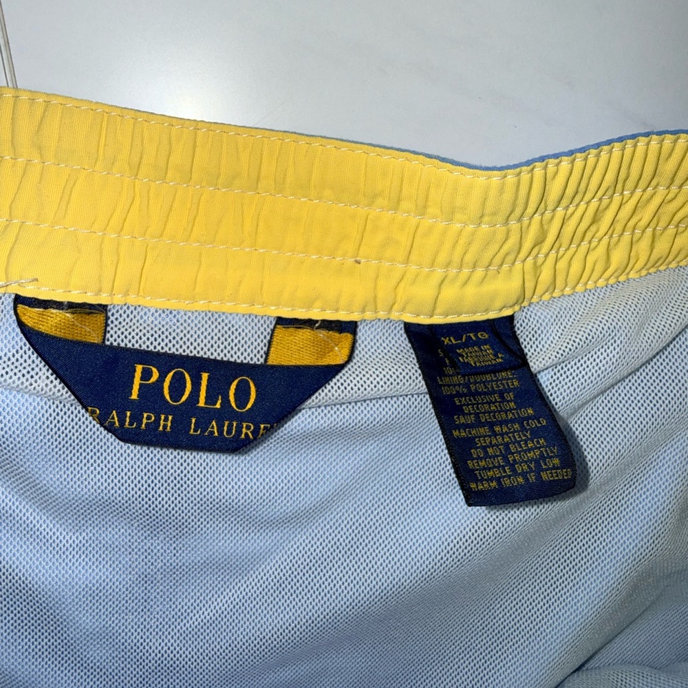 Polo Ralph Lauren Swim Nylon Shorts Trunks Board Blue Mens Size: XL - Picture 4 of 4